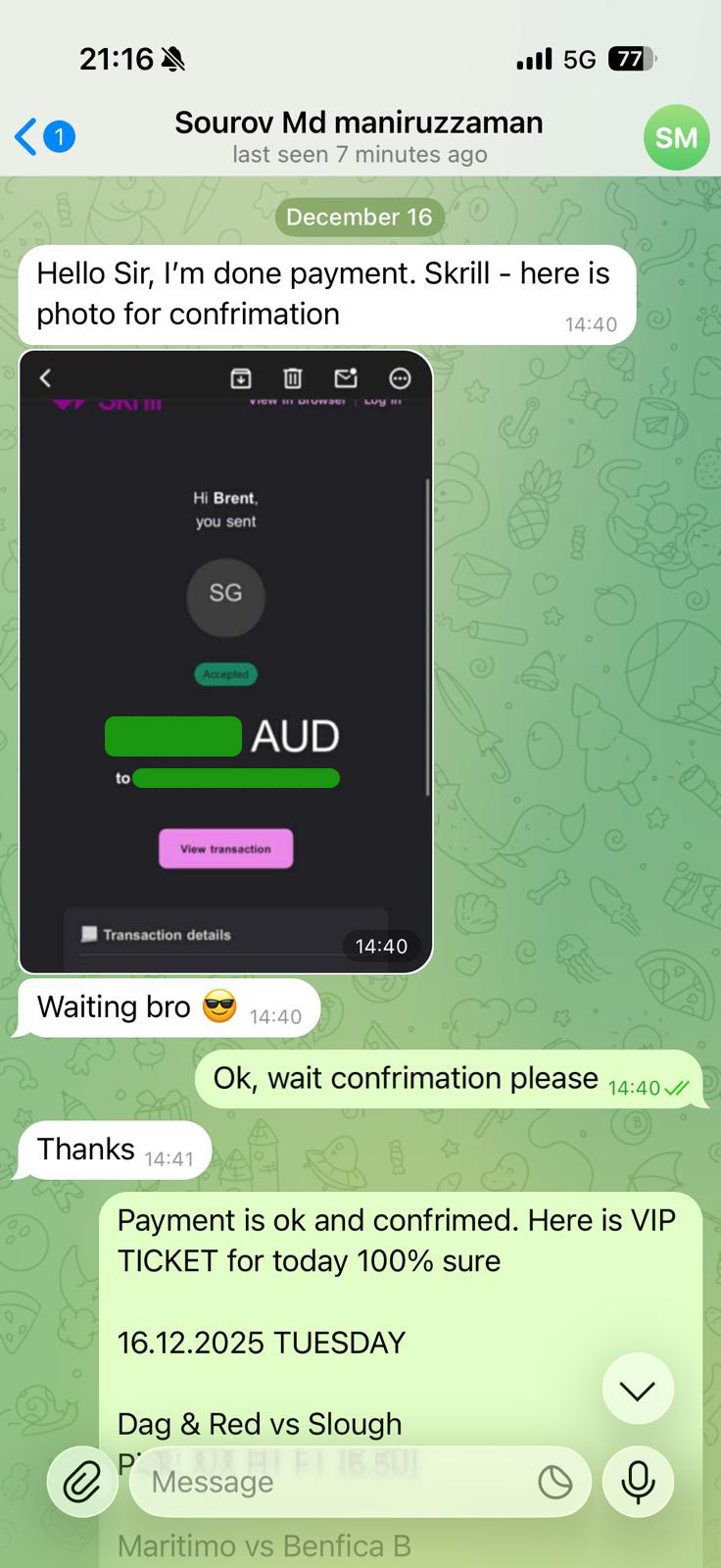 Fixed Match Fixed Match