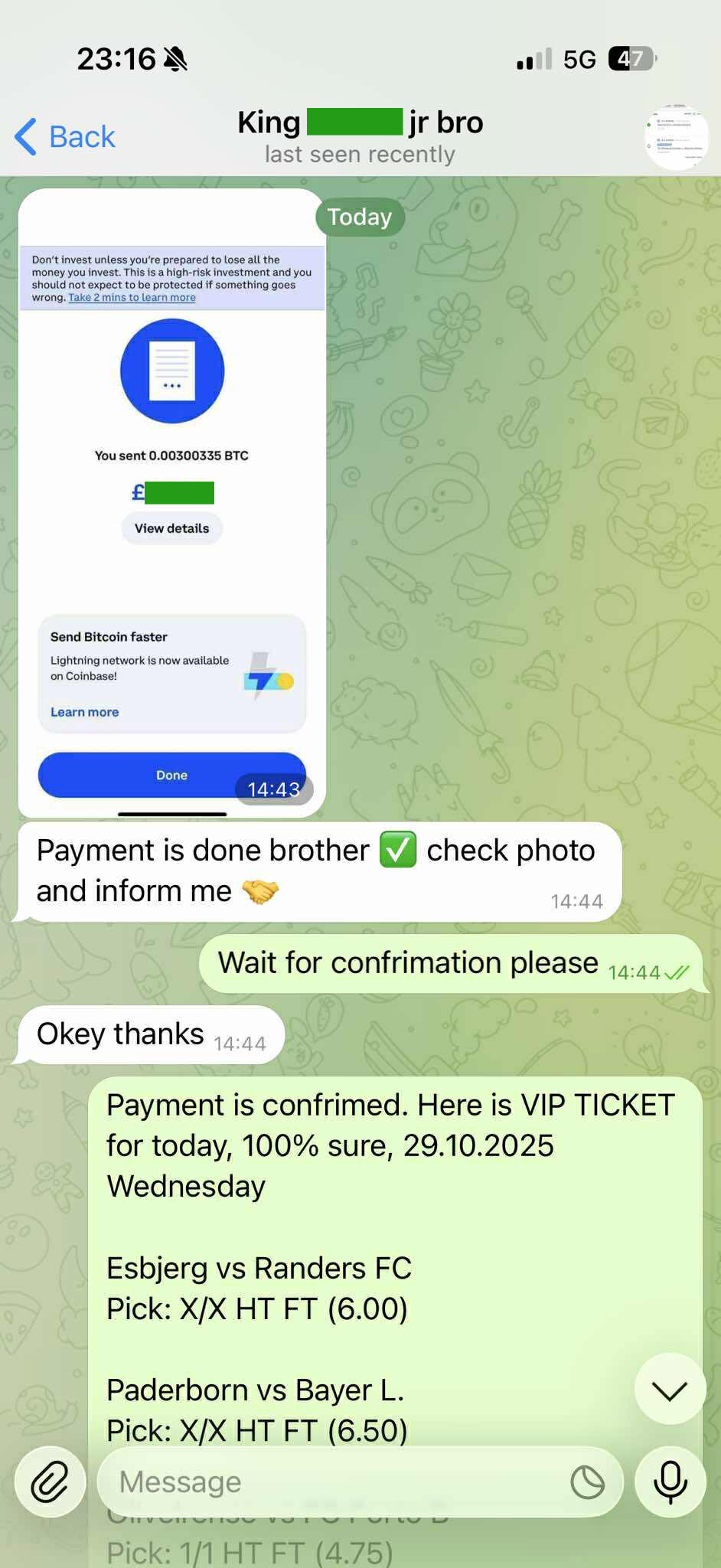 Correct Fixed Matches