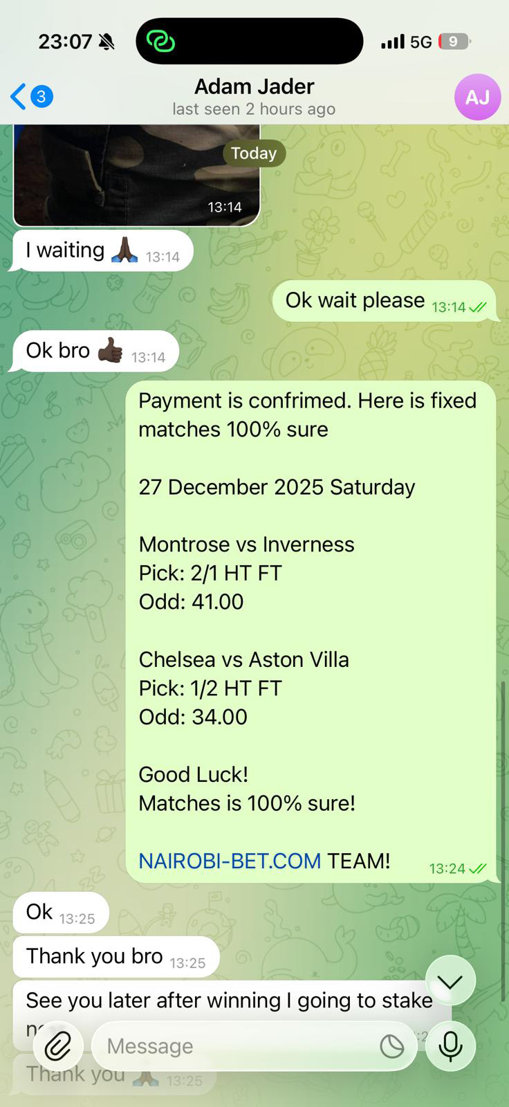 Fixed Match Fixed Match