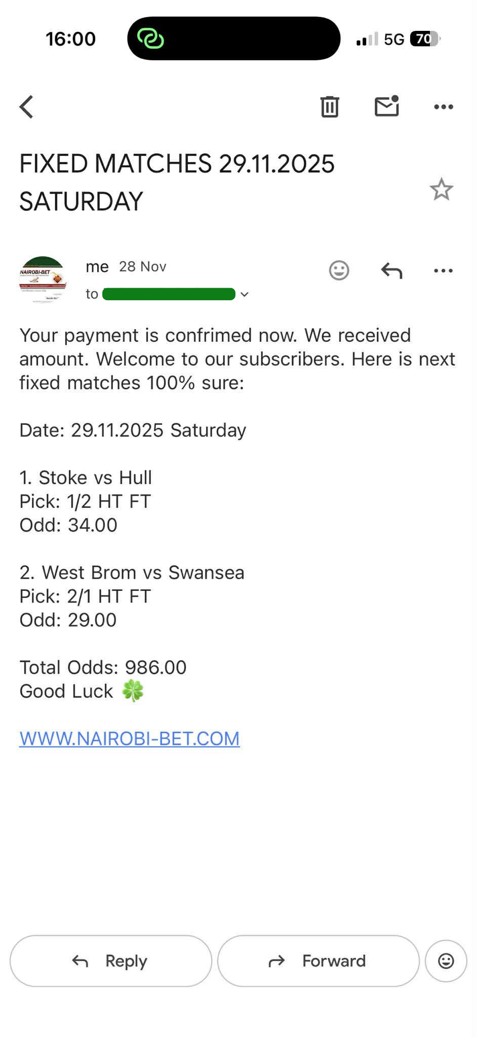 Fixed Match 100% Sure