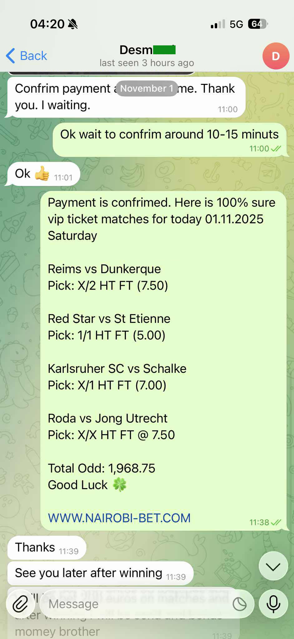 Fixed Match 100% Sure