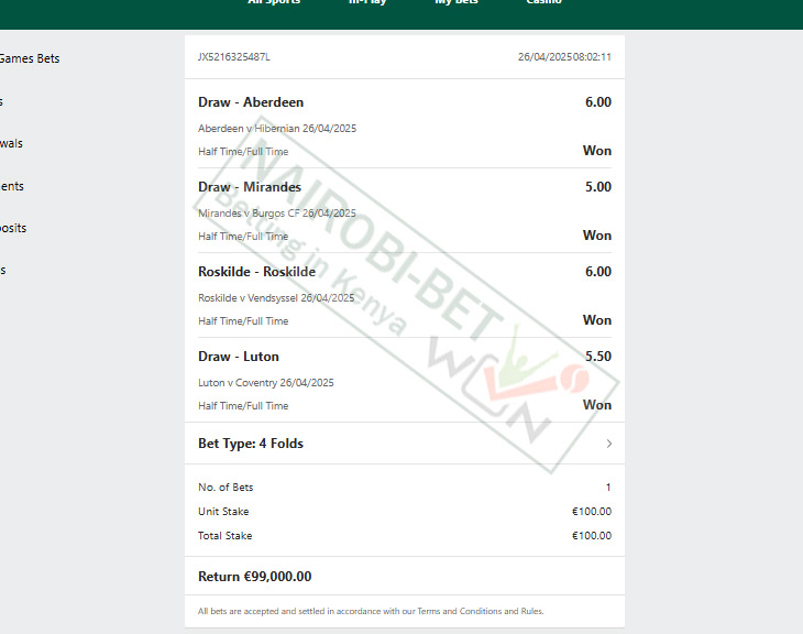 Fixed Matches 100% Sure